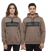 KENETH COLE MENS EMBOSSED LOGO HOODIE - Smgarment's